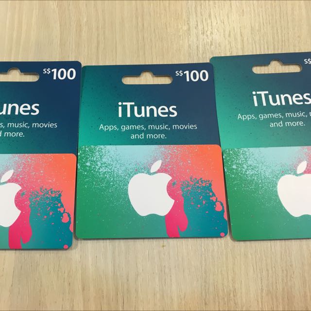 ITunes / Apple app store 100 SGD gift card, Tickets ...