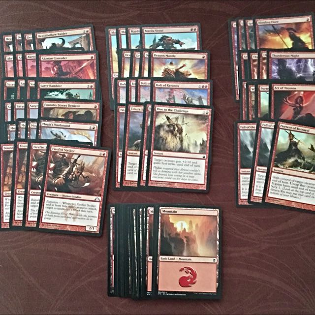Magic The Gathering Mono Red Casual Deck Toys Games On Carousell