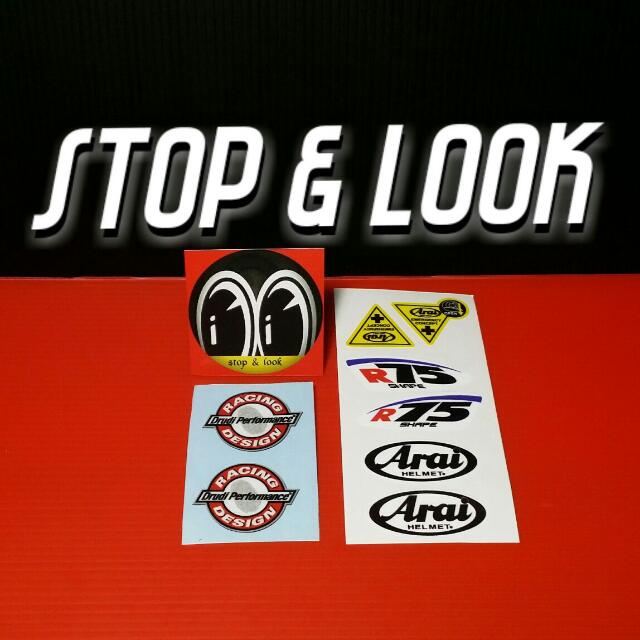 Arai Visor Sticker, Car Accessories on Carousell