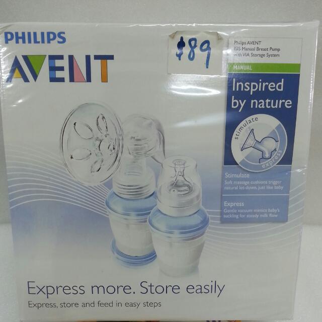 Avent Isis Manual Breast Pump W Via Storage System Babies Kids