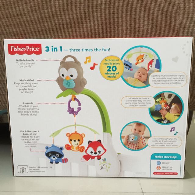 Fisher Price Musical Cot Mobile, Babies & Kids, Infant Playtime on