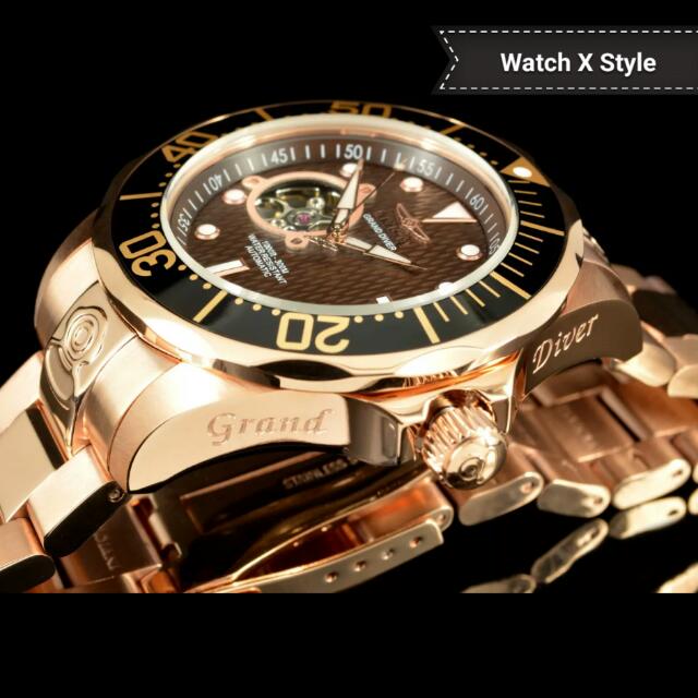 invicta pro diver open heart