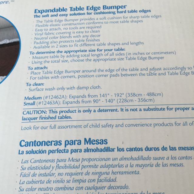 Safety 1st Expandable Table Edge Bumper, Babies & Kids, Baby Nursery