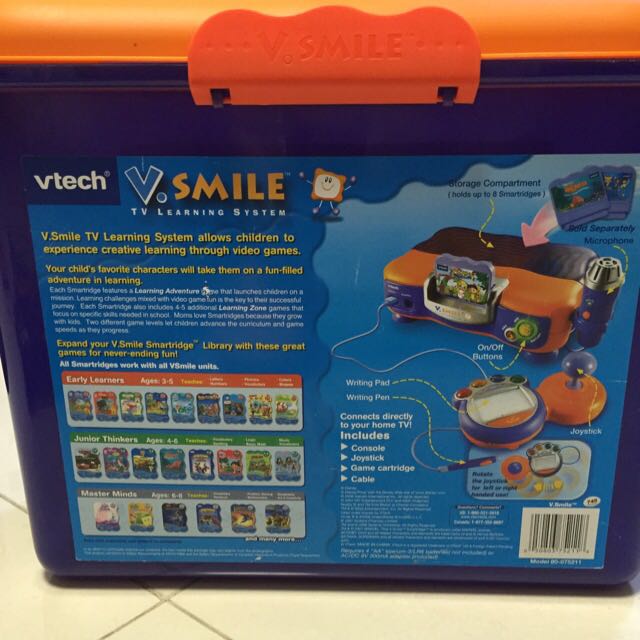 New In Box Vtech V.Smile Pocket Learning System Free India