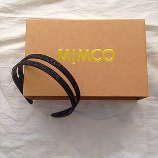 MIMCO black glitter headband