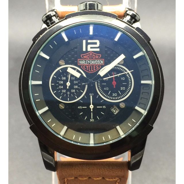 Harley davidson cheap watch leather strap