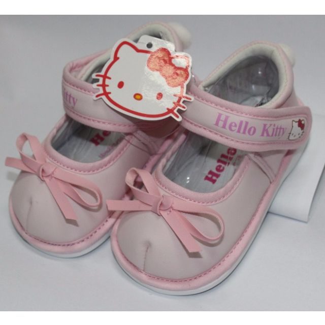 HELLO KITTY BABY SHOES WITH BEEP-PINK K 