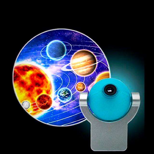 Solar System Projecting Led Plug In Night Light Colorfull
