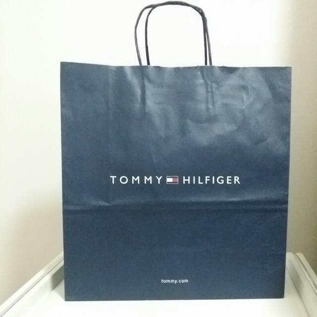 Tommy Hilfiger Paper Bag, Everything Else on Carousell