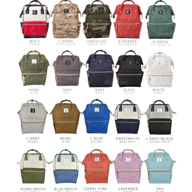 Anello bag colors top
