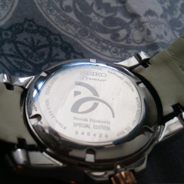 Seiko Special Limited Edition Premier Kinetic Saphire Novak