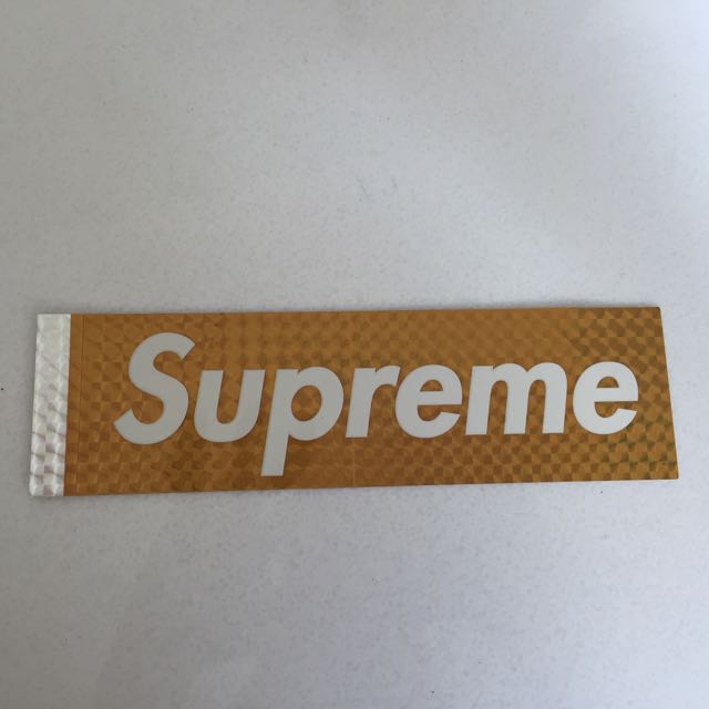 supreme holographic sticker
