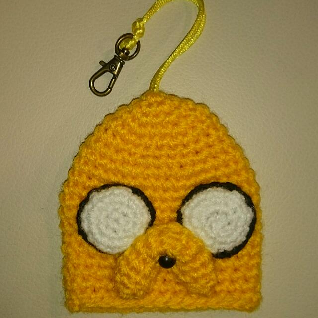 Crocheted Jake from Adventure Time Key Holder, Hobbies Toys