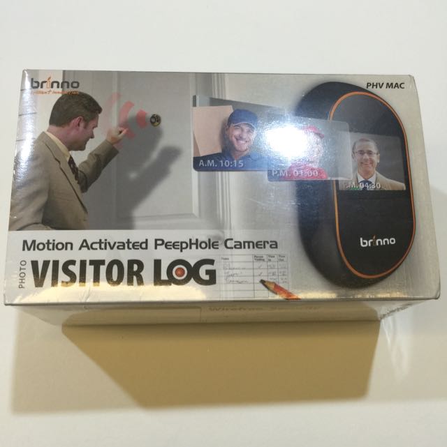 Motion Activated PeepHole Camera Visitor Log, Furniture & Home Living