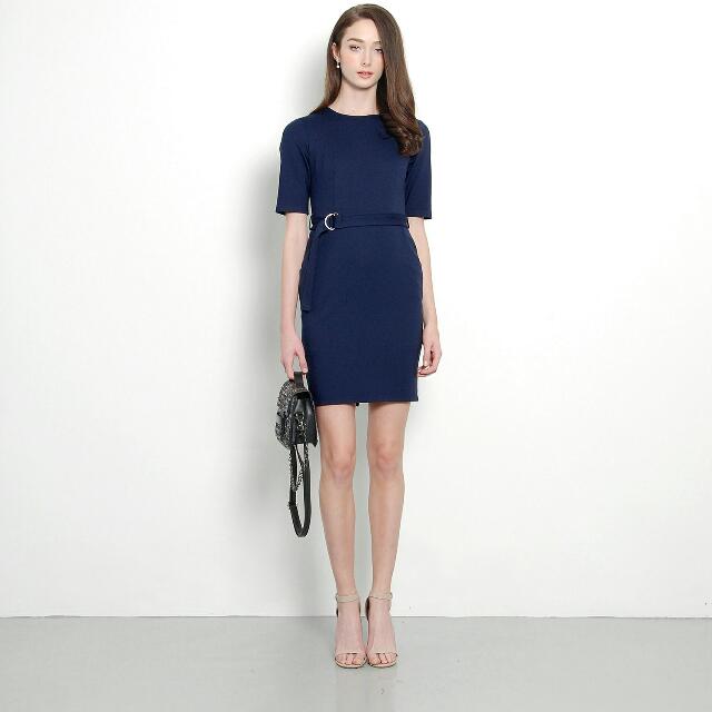 Navy Blue Corporate Dress