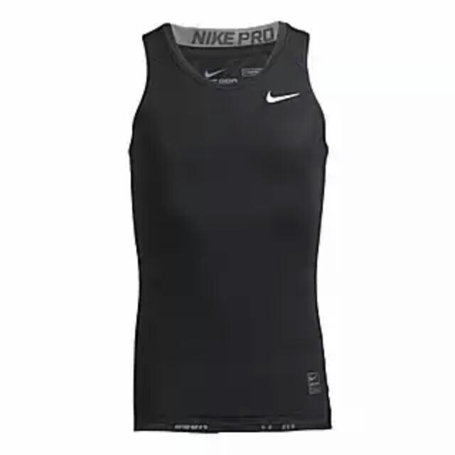 white nike compression tank