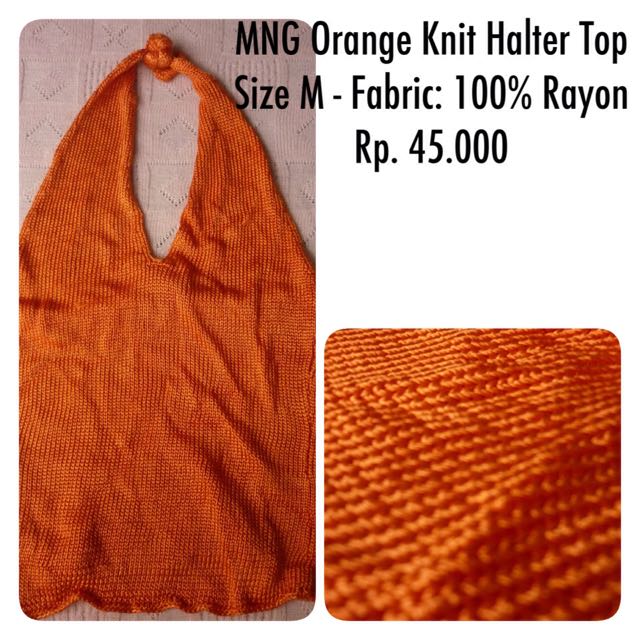 Preloved MNG Halter Top Preloved Fesyen Wanita di Carousell
