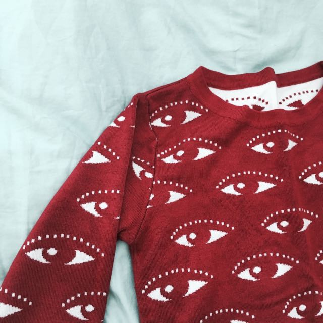 Red white new arrivals sweater