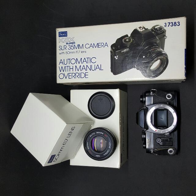 SEARS KSX Super SLR Camera (Film) and 50mm F1.7 Manual Focus Standard
