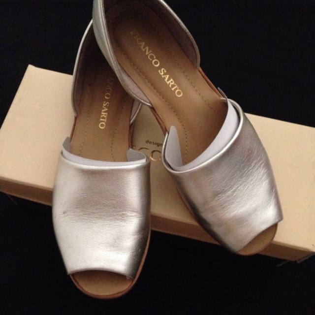 franco sarto silver sandals