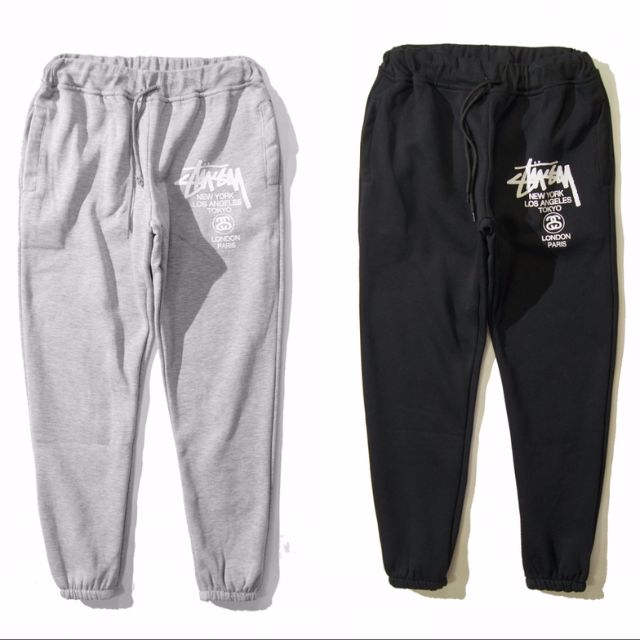 stussy grey sweatpants