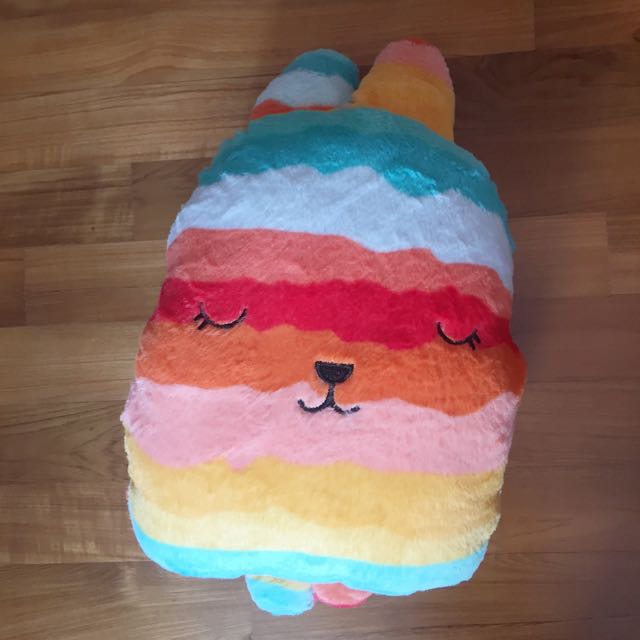 Rainbow Bunny Plush Toy Blanket Toys Games On Carousell