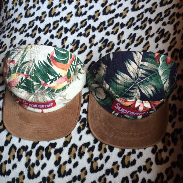 supreme floral camp cap