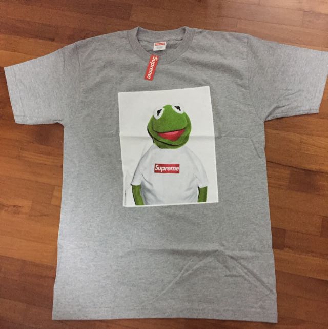 Supreme Kermit The Frog Tee Shirt, Men's Fashion On Carousell
