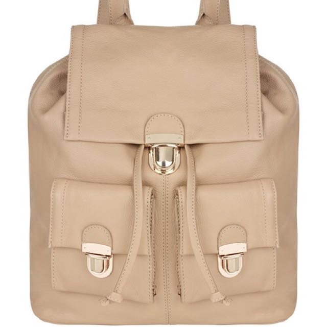 Accessorize leather backpack clearance
