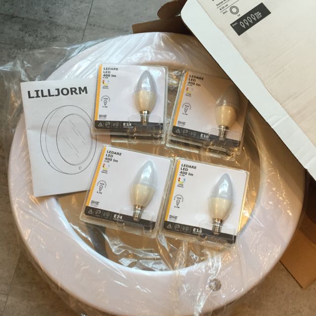 Lilljorm Mirror With Integrated Lighting Designs Bnib Lilljorm Mirror With Integrated Lighting Furniture Home Decor
