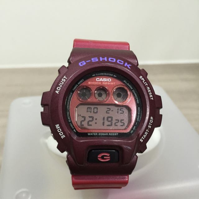 G shock maroon hot sale