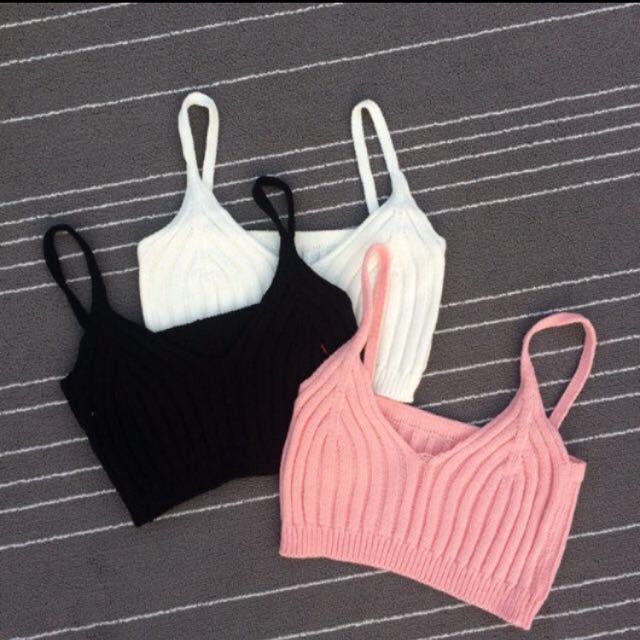 baby pink bralet