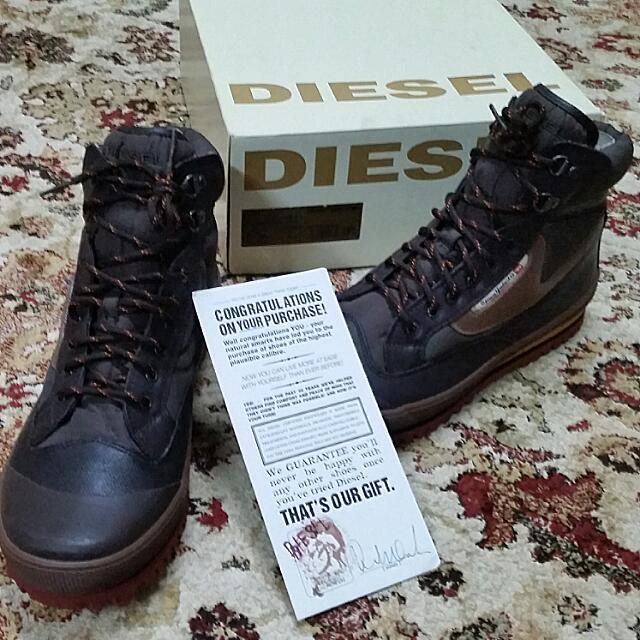 DIESEL HIGH CUT BOOTS Men s Fashion Footwear Boots on Carousell