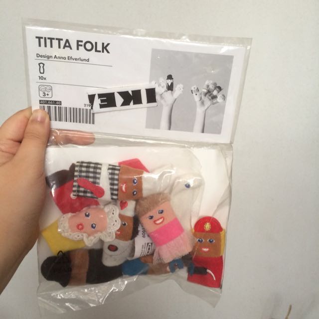 finger puppets pack from ikea titta folk hobbies toys toys games on carousell