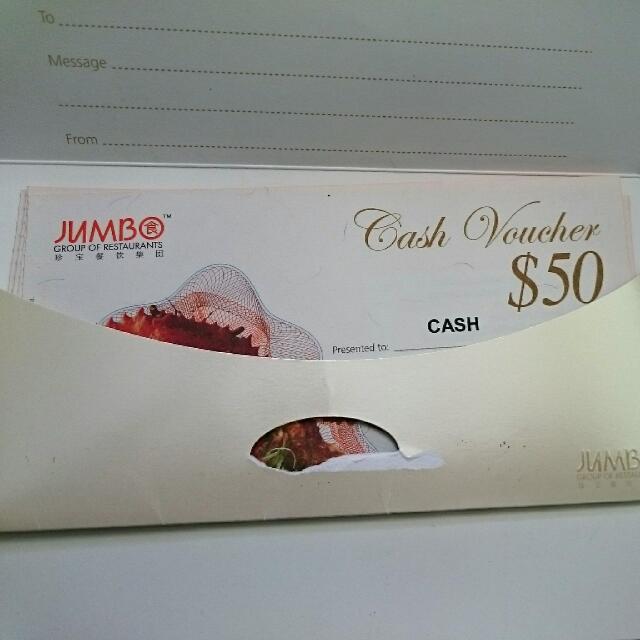 Jumbo Restaurant Voucher (350sgd), Tickets & Vouchers, Vouchers on