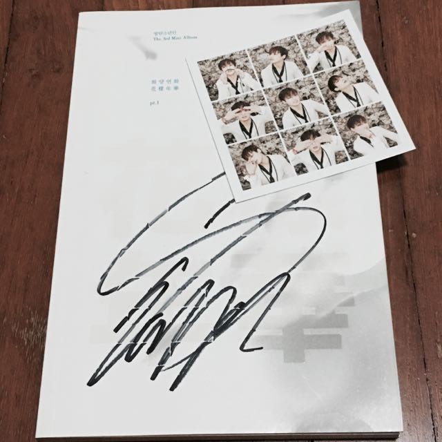 Mwave Bts Hyyh Suga Autographed Album Hobbies Toys Memorabilia Collectibles K Wave On Carousell