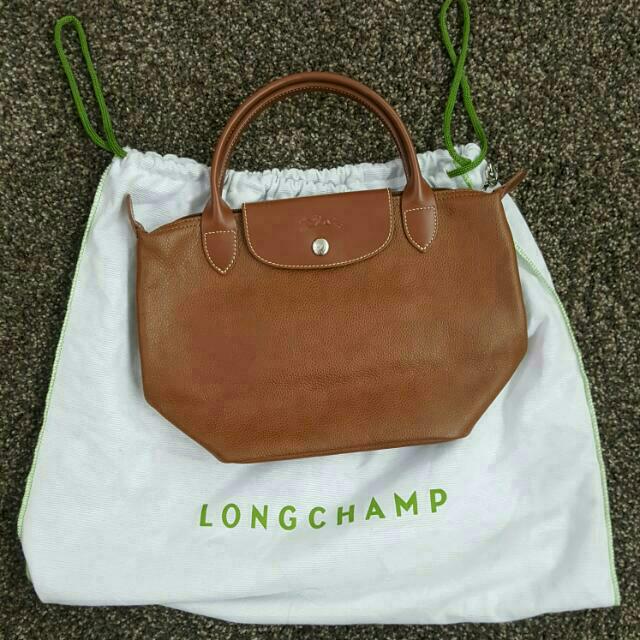 Preloved Longchamp Small Leather Bag 