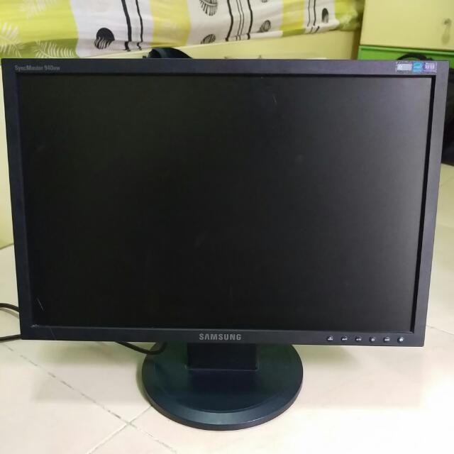 Samsung SyncMaster 940NW 19" LCD Monitor, Health & Nutrition, Health ...