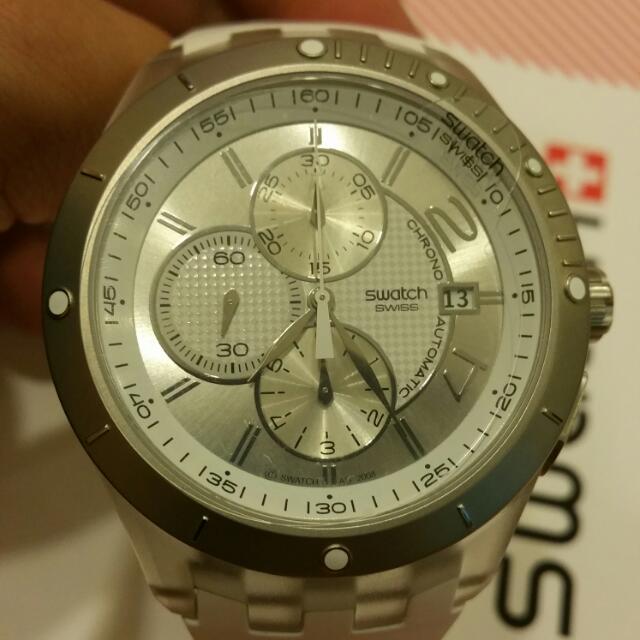 SWATCH IRONY CHRONO Automatic 2009 - SVGK403 - SIGN IN THE SKY - New -  £218.22 | PicClick UK