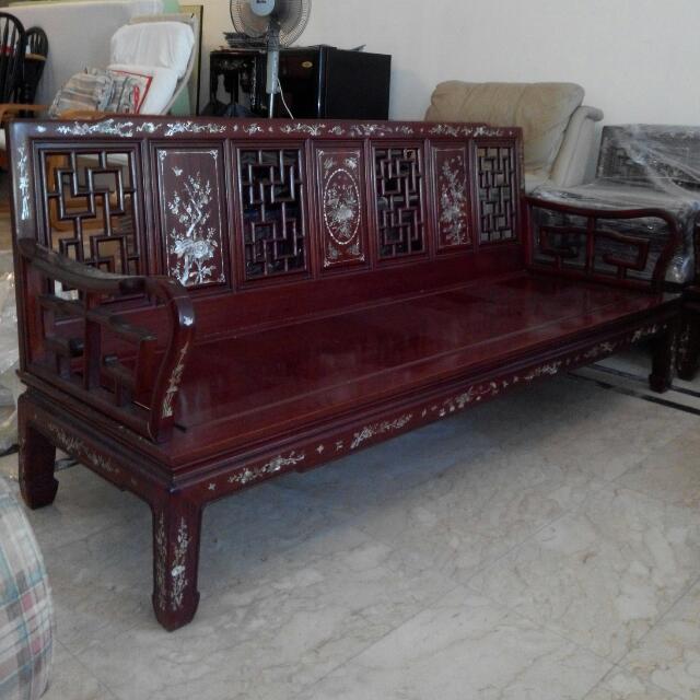 Antique Rosewood Sofa Set, Furniture & Home Living, Furniture, Sofas on