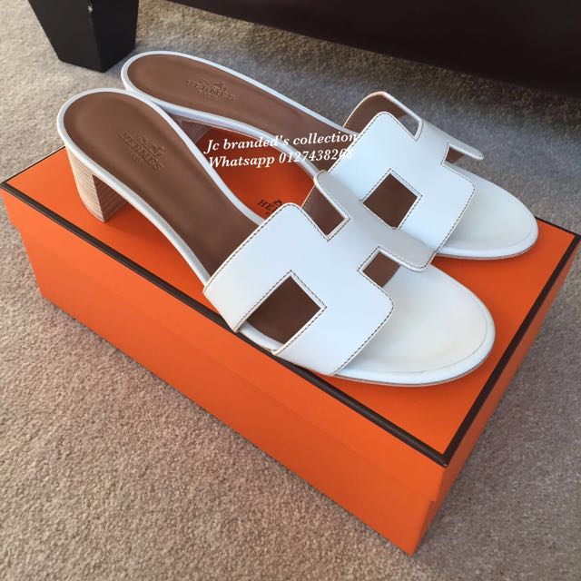 BN. Hermes Oasis White And Blue Size 37 