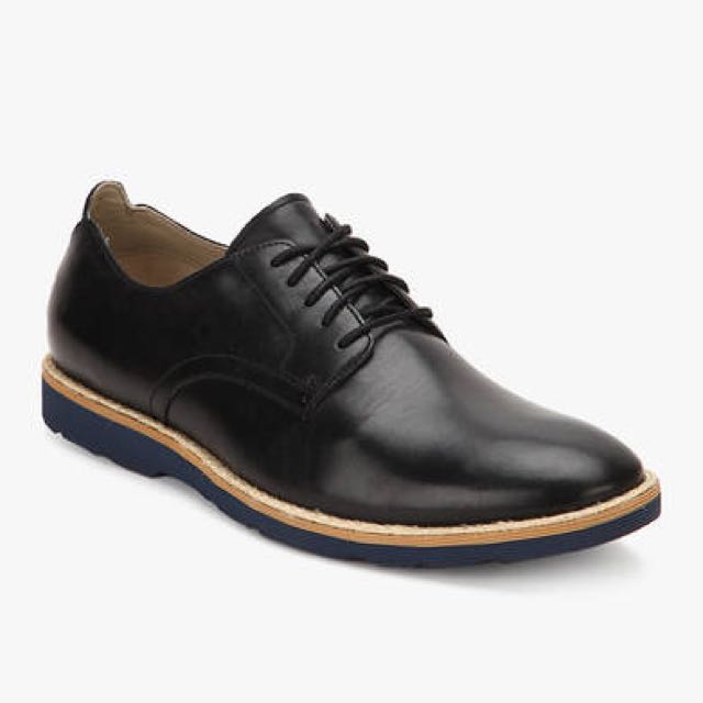 Clarks Gambeson Walk Black leather Shoes