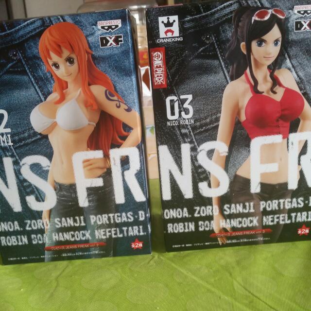One Piece Jeans Freak Nami White Nico Red Toys Games On Carousell