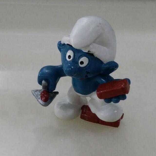 BD FIGURINE SCHTROUMPF miroir 1972 peyo schleich SMURF PUFFI EUR 4,00
