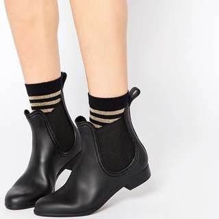  premier>英国直送 英伦风 低筒雨鞋 低筒靴 低筒鞋 黑色 类似hunter