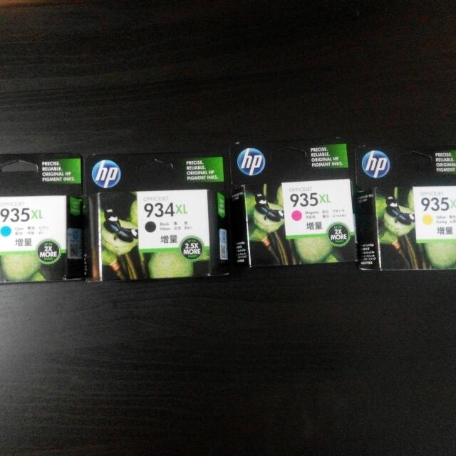 4 Hp Printer Cartridges Original, Computers & Tech, Parts & Accessories, Networking on Carousell