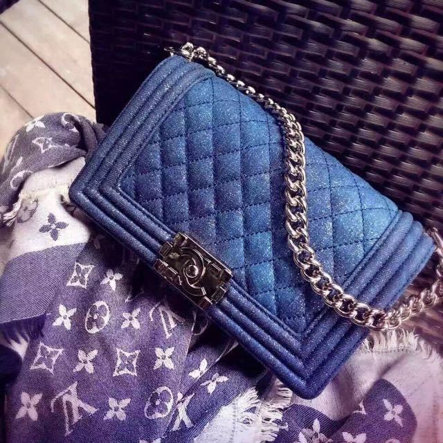 Authentic Jelly Toyboy Luxury Jean Material Bag, Luxury on Carousell