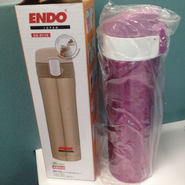 ENDO Double Stainless Steel Hot Flask, TV & Home Appliances, Kitchen