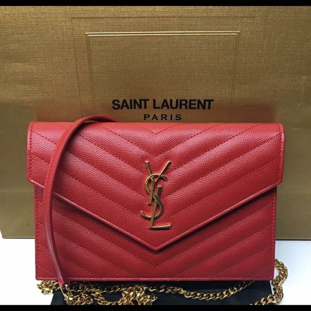 Brand New YSL Envelope Chain Woc (pending Payment), Luxury on Carousell