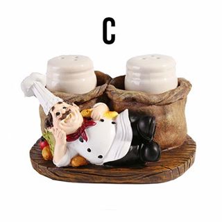 Ad03 058 Chef Salt Pepper Shaker Pajangan Chef Tempat Bumbu